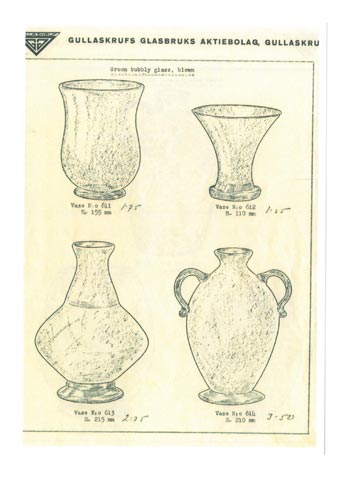 Gullaskruf Swedish Glass Catalogue - After 1933, Page 12
