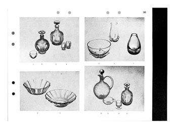 Gullaskruf 1947 Swedish Glass Catalogue, Page 30