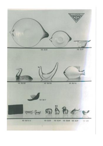 Gullaskruf 1959 Swedish Glass Catalogue, Page 4