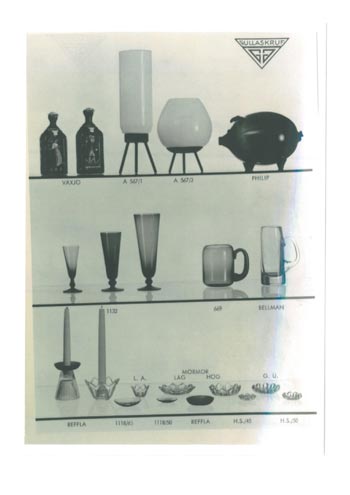 Gullaskruf 1959 Swedish Glass Catalogue, Page 19