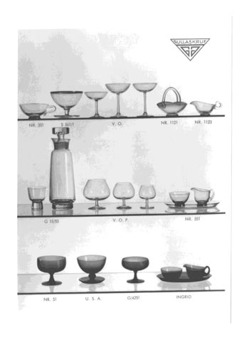 Gullaskruf 1959 Swedish Glass Catalogue - Extra, Page 8