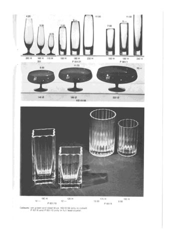 Gullaskruf 1968 Swedish Glass Catalogue, Page 11