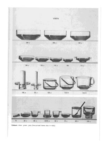 Gullaskruf 1970 Swedish Glass Catalogue, Page 39