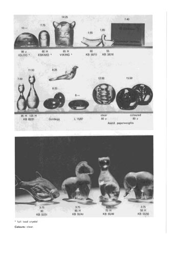 Gullaskruf 1972 Swedish Glass Catalogue, Page 25