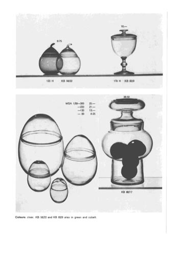 Gullaskruf 1973 Swedish Glass Catalogue, Page 16