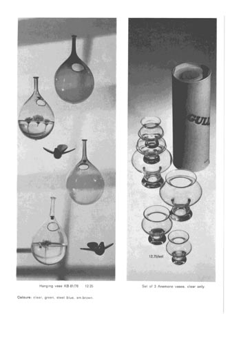 Gullaskruf 1974 Swedish Glass Catalogue, Page 8