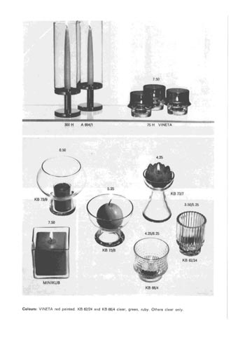Gullaskruf 1974 Swedish Glass Catalogue, Page 15