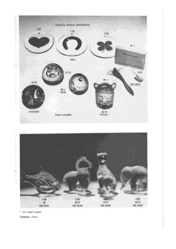 Gullaskruf 1974 Swedish Glass Catalogue, Page 19