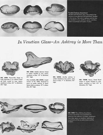 Jordan's Importing Company (JICO) 1958 Murano Glass Catalogue, Page 6
