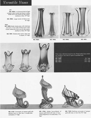 Jordan's Importing Company (JICO) 1958 Murano Glass Catalogue, Page 13