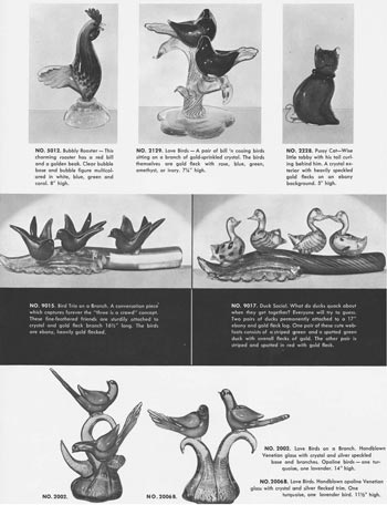 Jordan's Importing Company (JICO) 1958 Murano Glass Catalogue, Page 18
