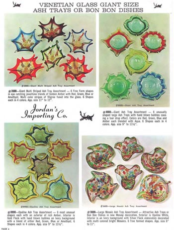 Jordan's Importing Company (JICO) 1967 Murano Glass Catalogue, Page 4