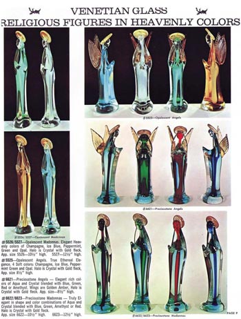 Jordan's Importing Company (JICO) 1967 Murano Glass Catalogue, Page 9