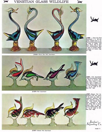 Jordan's Importing Company (JICO) 1967 Murano Glass Catalogue, Page 11