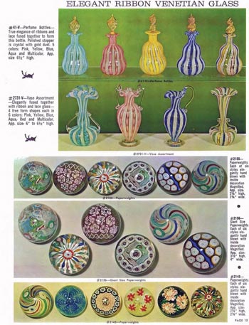 Jordan's Importing Company (JICO) 1967 Murano Glass Catalogue, Page 15