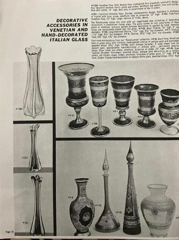 Jordan's Importing Company (JICO) Murano Glass Catalogue, Page 16