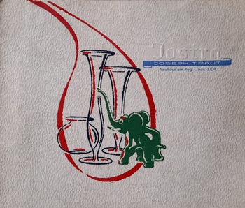 Jostra (Joseph Traut) 1956 German Glass Catalogue, Front Cover