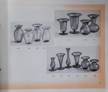 Jostra (Joseph Traut) 1956 German Glass Catalogue, Page 11