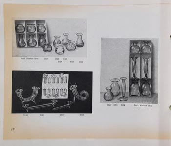 Jostra (Joseph Traut) 1956 German Glass Catalogue, Page 18