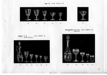 Kosta 1933 Swedish Glass Catalogue, Page 1