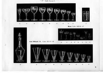 Kosta 1933 Swedish Glass Catalogue, Page 5