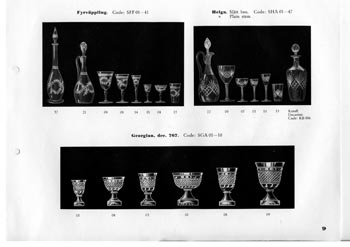 Kosta 1933 Swedish Glass Catalogue, Page 9
