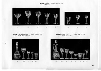 Kosta 1933 Swedish Glass Catalogue, Page 10