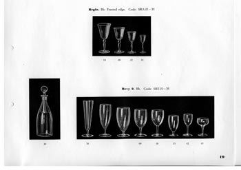 Kosta 1933 Swedish Glass Catalogue, Page 19