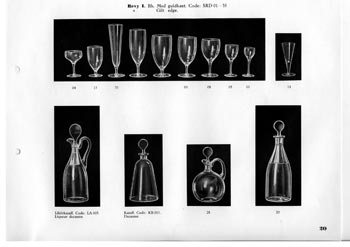 Kosta 1933 Swedish Glass Catalogue, Page 20