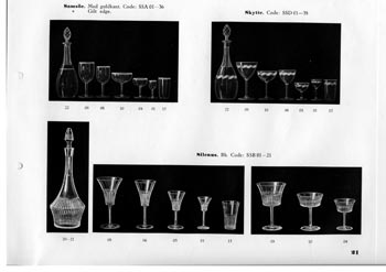 Kosta 1933 Swedish Glass Catalogue, Page 21