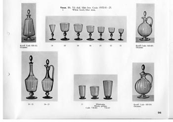Kosta 1933 Swedish Glass Catalogue, Page 26