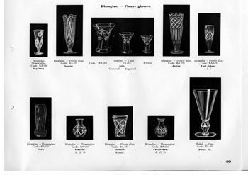 Kosta 1933 Swedish Glass Catalogue, Page 29