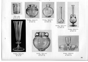 Kosta 1933 Swedish Glass Catalogue, Page 35