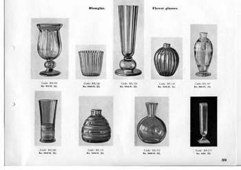 Kosta 1933 Swedish Glass Catalogue, Page 39