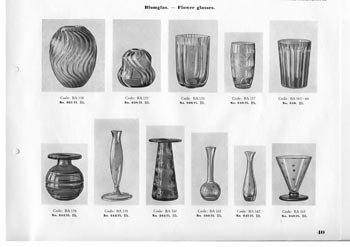 Kosta 1933 Swedish Glass Catalogue, Page 40