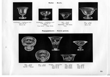 Kosta 1933 Swedish Glass Catalogue, Page 55