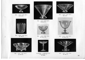 Kosta 1933 Swedish Glass Catalogue, Page 57