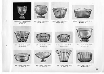 Kosta 1933 Swedish Glass Catalogue, Page 59