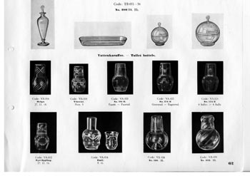 Kosta 1933 Swedish Glass Catalogue, Page 62