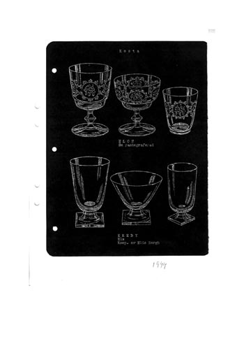 Kosta 1944 Swedish Glass Catalogue, Page 23