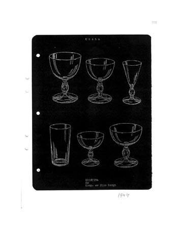 Kosta 1944 Swedish Glass Catalogue, Page 52