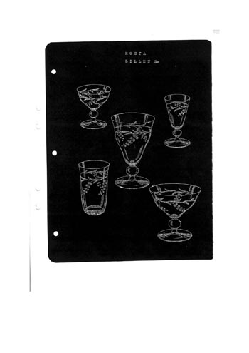 Kosta 1944 Swedish Glass Catalogue, Page 58