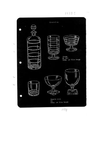 Kosta 1944 Swedish Glass Catalogue, Page 84