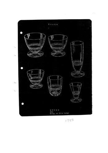 Kosta 1944 Swedish Glass Catalogue, Page 87