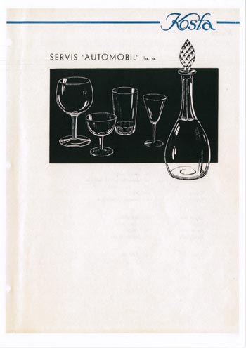 Kosta 1956 Swedish Glass Catalogue, Page 3