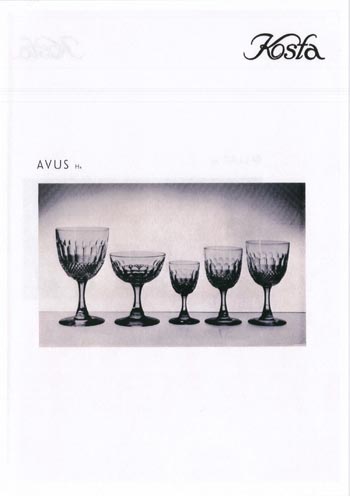 Kosta 1956 Swedish Glass Catalogue, Page 4