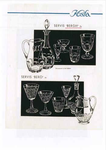 Kosta 1956 Swedish Glass Catalogue, Page 6