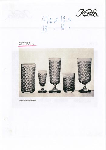 Kosta 1956 Swedish Glass Catalogue, Page 10