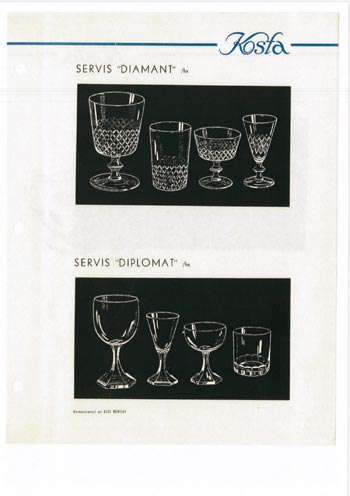 Kosta 1956 Swedish Glass Catalogue, Page 12