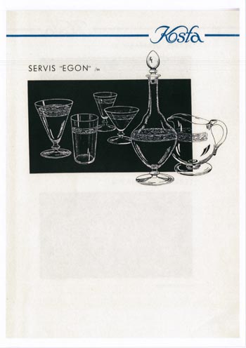 Kosta 1956 Swedish Glass Catalogue, Page 13